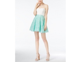 77% off B Darlin Juniors' Embellished Rosette A-Line Dress