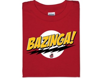 50% off Bazinga! T-Shirt - Red, L