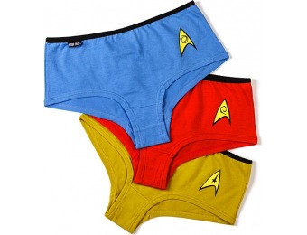 50% off Star Trek TOS 3-pack Panties