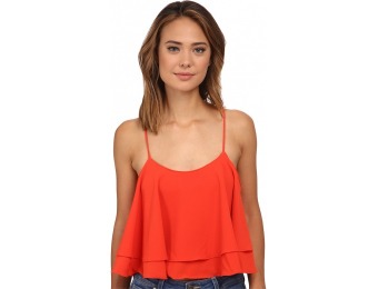 87% off Free People Tropical Wave Top (Paprika) Women's Clothing