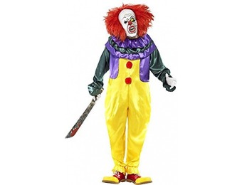 79% off Smiffys Men's Classic Horror Clown Costume
