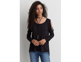 60% off AE Soft & Sexy Cold Shoulder T-Shirt