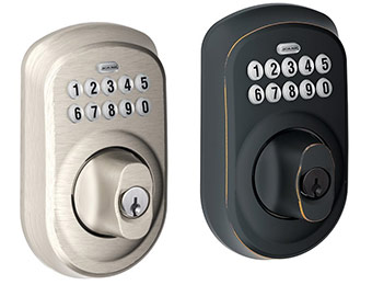 70% off Schlage Plymouth Keypad Deadbolts (5 finishes)