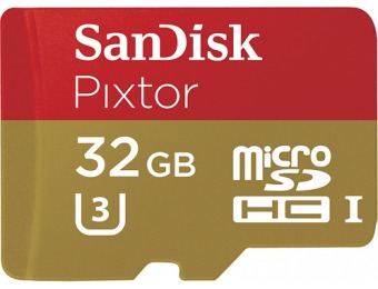 75% off SanDisk Pixtor Advanced 32GB microSDHC Memory Card