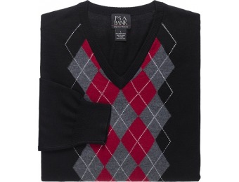 86% off Signature Merino Wool V-Neck Men's Sweater
