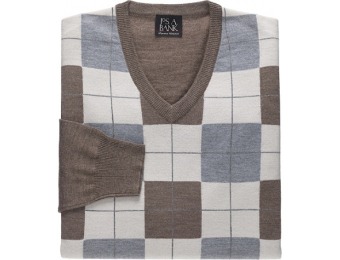 86% off Signature Merino Wool V-Neck Men's Sweater