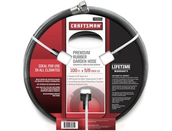 33% off Craftsman 5/8 in. x 100 ft. All Rubber Hose