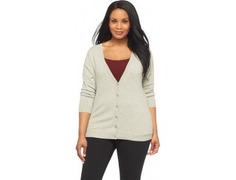 70% off Women's Plus Size 3/4 Sleeve V-Neck Cardigan Sweater