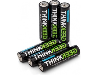 75% off ThinkGeek Super Monkey Powered Batteries - AAA - 6 Pack