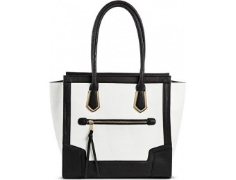 70% off Mossimo Colorblocked Tote Faux Leather Handbag