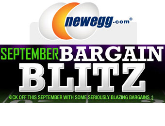 Newegg September Barging Bargain Sale, $100s off Electronics