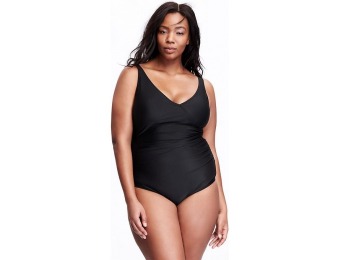 75% off Old Navy Cross Front Control Max Plus Size Swimsuit