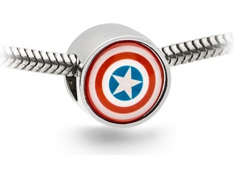 80% off Captain America Charm Bead