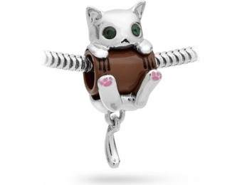 75% off Hang in There Kitty Charm Bead
