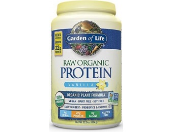51% off Garden of Life Raw Organic Protein Vanilla 22oz Powder