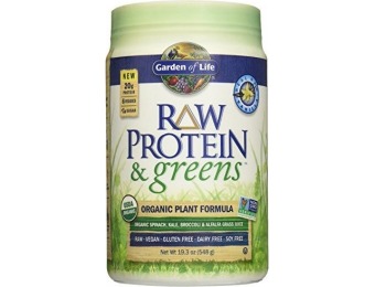 59% off Garden of Life Raw Protein and Greens Vanilla 19.7 oz Powder