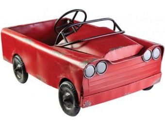 75% off Metalwork Red Convertible - 15"Hx30"Wx18"D, Red