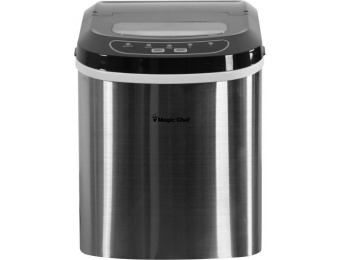 89% off Magic Chef 27 lb. Portable Countertop Ice Maker in Stainless