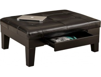 $126 off Christopher Knight Bonded Leather Storage Ottoman