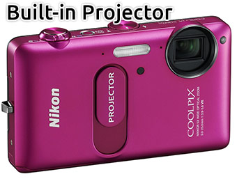 65% off Nikon Coolpix S1200pj Digital Camera & Projector