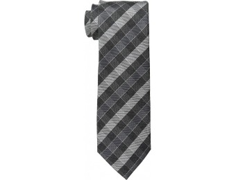80% off Kenneth Cole Reaction Even Plaid (Black) Ties