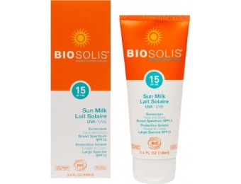 56% off Biosolis Sun Milk Face & Body Organic Sunscreen SPF 15