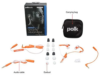$40 off Polk Audio UltraFit 3000 In-Ear Canal Sports Headphones