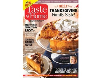 88% off Taste of Home Magazine Subscription - 4 Month Auto-renewal