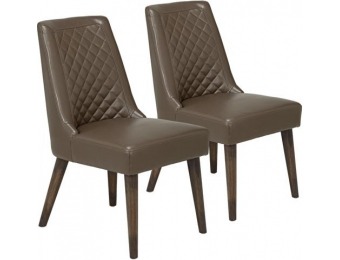 45% off Verve Dark Taupe Dining Chair Set of 2 (8C167)