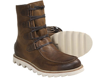 $110 off Sorel Mad Leather Lace-Up Men's Boots (3 colors)