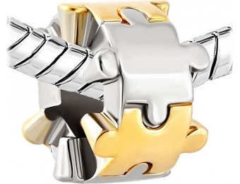 85% off Puzzle Piece Charm Bead