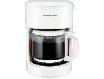 72% off Proctor Silex 10 Cup Coffeemaker- White- 48350Y