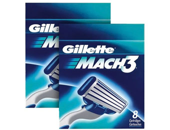 $53 off Gillette Mach3 Razor Blade Refill Cartridges, 16-Pack