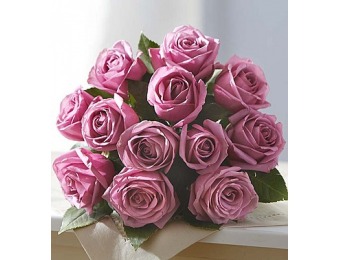 33% off Flowers: Passion for Purple Roses 12 Stems