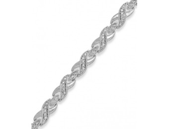 87% off Victoria Townsend Rose-Cut Diamond Xo Bracelet in 18k