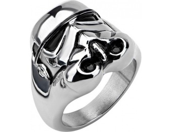70% off Star Wars Stainless Steel Storm Trooper 3D Ring