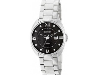 80% off Bertha 6301 Womens Silver Tone Strap Watch