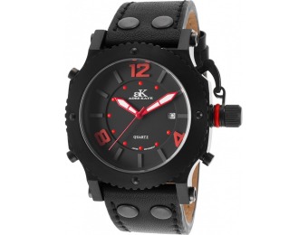 91% off Adee Kaye Men's Leather IP SS Watch