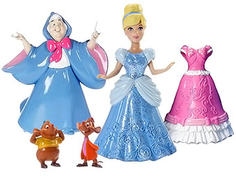 54% off Disney Cinderella MagiClip Fairytale 4-Doll Play Set