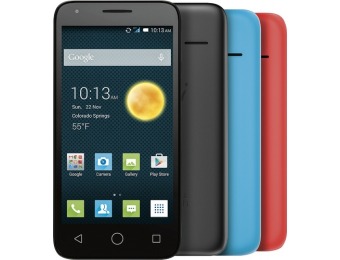 20% off Alcatel OneTouch 4.5 w/ 4GB Cell Phone (Unlocked)