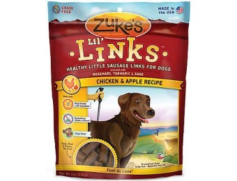 50% off Zuke's Lil' Links Grain Free Dog Treats 6 Oz