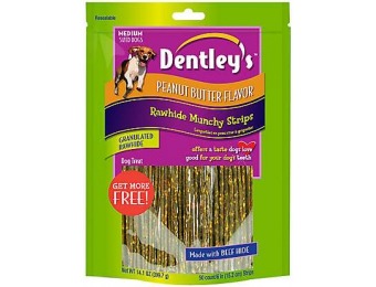 50% off Dentley's Rawhide Munchy Strips Dog Treats 50 Count