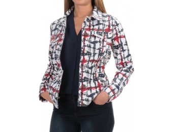 77% off FDJ French Dressing Printed Denim Jacket (For Women)