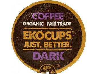 53% off EKOCUPS Artisan Organic Dark Coffee Keurig K-cup, 40 count