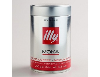 40% off illy Medium Roast Ground Moka Coffee 8.8 oz