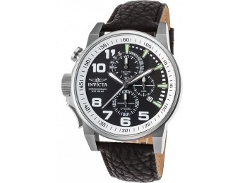 90% off Invicta I-Force Chrono Leather Stainless Steel Watch