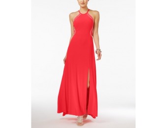 80% off Morgan & Company Juniors' Embellished Halter Gown