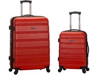 76% off Rockland Luggage 2 Piece Expandable Spinner Set