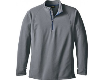 75% off Cabela's Foremost Fleece 1/4-Zip Pullover, Grey
