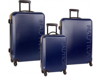 83% off Nautica Luggage Ahoy 3 Pc Hardside Spinner Outer Shell Set